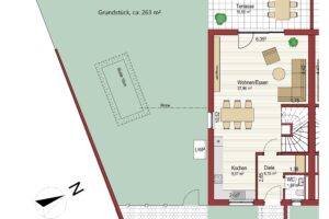 Grundriss EG, Kreuzstraße 87a