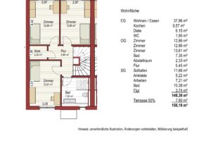 Grundriss OG, Kreuzstraße 87a