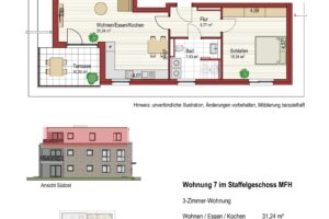 Grundriss WE 07 Grundriss WE 07